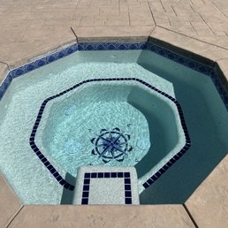 New tile, medallion and plaster