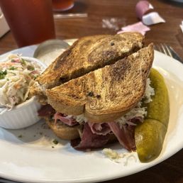 Rueben with cole slaw