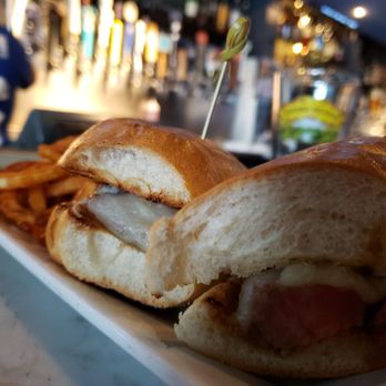 Croxley's - Steak sandwich with curly fries - Sports Bars Near Me - Farmingdale, New York Croxley's - Steak sandwich with curly fries - Sports Bars Near Me - Farmingdale, New York