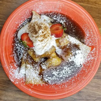 Eight AM - 10AM Crepe with caramelized bananas - New American Near Me - San Francisco, California