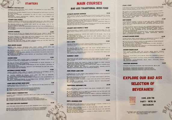 Menu photo 5 The Bad Ass Cafe Dublin, D
