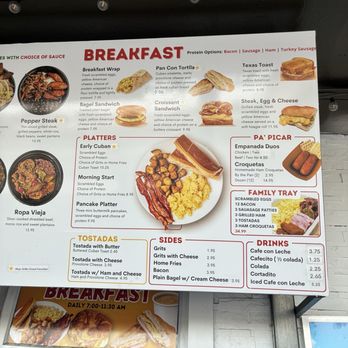 Mojo Grille - Breakfast menu - Cuban Near Me - Miami, Florida