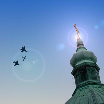 St. Nicholas Ukrainian Catholic Cathedral - P51 Mustang, F4 Phantom, F15 Eagle over St. Nicholas - Churches Near Me - Chicago, Illinois St. Nicholas Ukrainian Catholic Cathedral - P51 Mustang, F4 Phantom, F15 Eagle over St. Nicholas - Churches Near Me - Chicago, Illinois