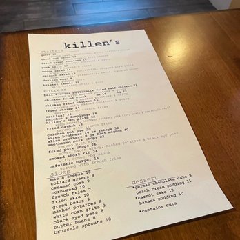 Killen's - Menu - Southern Near Me - Houston, Texas Killen's - Menu - Southern Near Me - Houston, Texas
