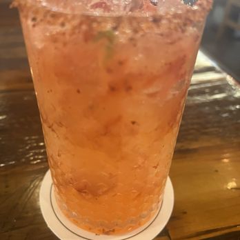 Carmelita's Kitchen + Tequila - Strawberry jalepeno margarita - Mexican Near Me - Cypress, Texas Carmelita's Kitchen + Tequila - Strawberry jalepeno margarita - Mexican Near Me - Cypress, Texas