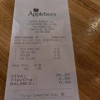 Applebee's Grill + Bar - American Near Me - Toms River, New Jersey
