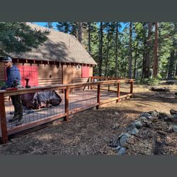 Better Built Tahoe - Hogwire railing Springcreek
