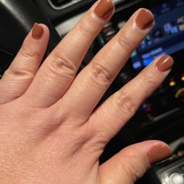 Dip polish manicure