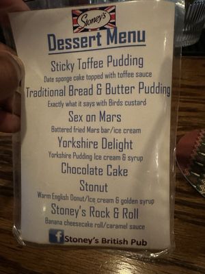 Menu photo 1 Stoney's British Pub Wilmington, DE Menu photo 1 Stoney's British Pub Wilmington, DE