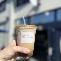 Gold Bean Cafe - Iced shaken Brown sugar espresso with whole milk