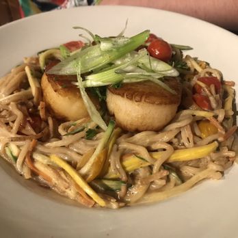 Waverly Stone - Scallops in ramen - Mediterranean Near Me - Holland, Michigan Waverly Stone - Scallops in ramen - Mediterranean Near Me - Holland, Michigan