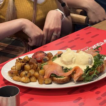 Flap Your Jacks - Smoked salmon eggs Benedict - Breakfast & Brunch Near Me - San Diego, California Flap Your Jacks - Smoked salmon eggs Benedict - Breakfast & Brunch Near Me - San Diego, California