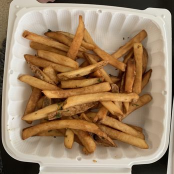 Mikonos Grill - 1 side of fries with plate - huge n good - Greek Near Me - Milpitas, California