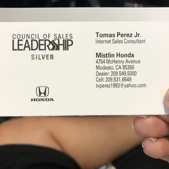 Mistlin Honda - Tomas' info! - Car Dealers Near Me - Modesto, California