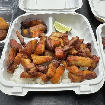 The Cuban Hut - 1 Pound Chicharron De Puerco (FRIED PORK BELLY) - Cuban Near Me - Temecula, California The Cuban Hut - 1 Pound Chicharron De Puerco (FRIED PORK BELLY) - Cuban Near Me - Temecula, California
