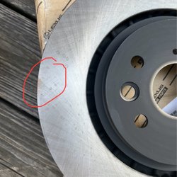Aubrey Alexander Toyota - Front brake rotor.