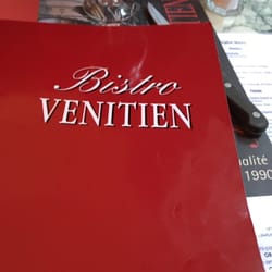 Bistrot Vénitien - Menu cover