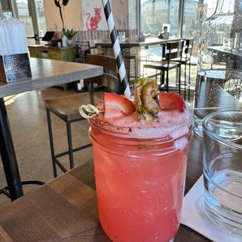 Ancho & Agave - Strawberry-pineapple Margarita - Mexican Near Me - Naperville, Illinois Ancho & Agave - Strawberry-pineapple Margarita - Mexican Near Me - Naperville, Illinois
