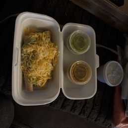 3 rolled tacos with guacamole and cheese, complimentary salsa 3 rolled tacos with guacamole and cheese, complimentary salsa