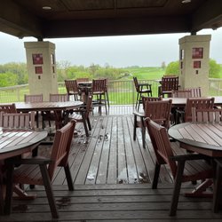 Dacotah Ridge Golf Club Bar & Restaurant - Beautiful outside deck/patio spacing overlooking the golf course