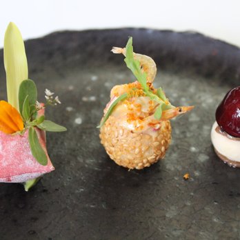 Spago - The amuse bouche trio - New American Near Me - Beverly Hills, California Spago - The amuse bouche trio - New American Near Me - Beverly Hills, California