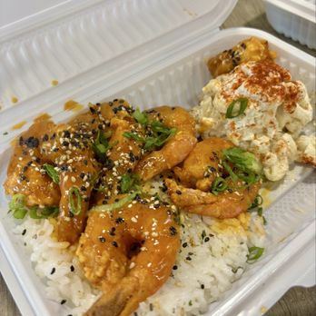 Rodeo 72 - Vendor: Shootz Kimchi butter shrimp plate (FLAVURRRR) - Food Court Near Me - Whittier, California