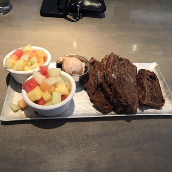 The 3rd Corner - Chocolate bread and fruit served with breakfast. - Wine Bars Near Me - San Diego, California