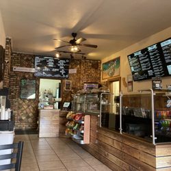 Breezeway Cafe - Inside there is some seating, they also have outdoor seating on the side