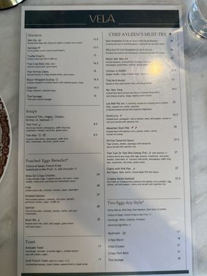 Menu photo 1 VeLa Brunch&Thai Restaurant San Jose, CA Menu photo 1 VeLa Brunch&Thai Restaurant San Jose, CA