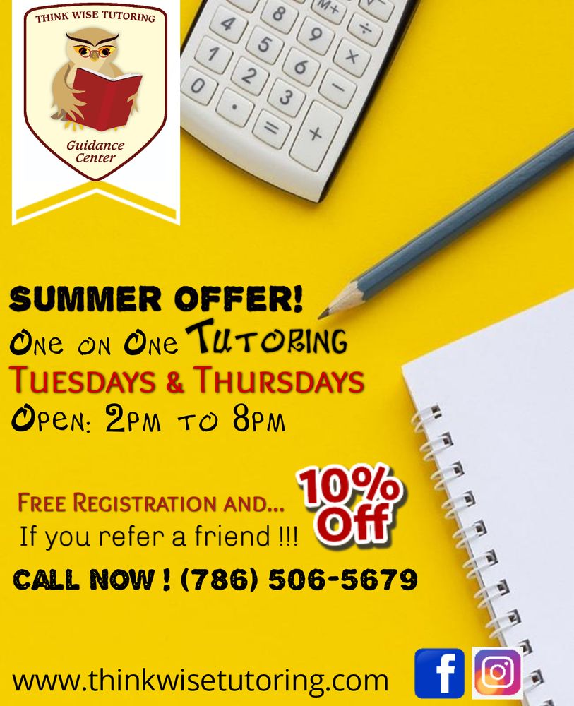 Think Wise Tutoring - reading tutor in Hialeah, FL