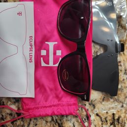 Tmoble Tuesday gift glasses with solar eclipse cover lenses! Tmoble Tuesday gift glasses with solar eclipse cover lenses!