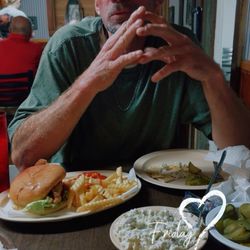 Ray's Millpond Cafe - The fish sandwich combo and I still don't know what that was in the bowl