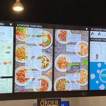 Thai Express - a menu on a large screen - Thai Near Me - Sydney, Nova Scotia