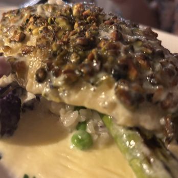 Aurora Restaurant & Bar - Pistachio encrusted Filet of Sole - Mediterranean Near Me - Old Tappan, New Jersey Aurora Restaurant & Bar - Pistachio encrusted Filet of Sole - Mediterranean Near Me - Old Tappan, New Jersey