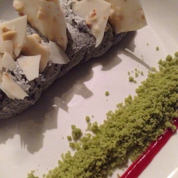 Hilo Bay Cafe - Black sesame, green tea, pomegranate dessert - New American Near Me - Hilo, Hawaii