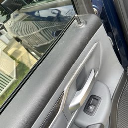 You can see the dust and stains by the window.