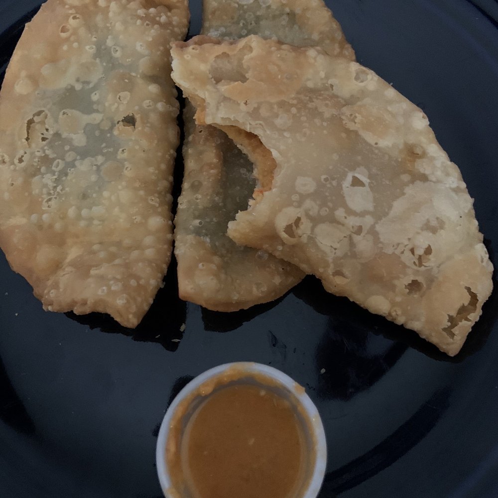 A few fried empanadas. A few fried empanadas.