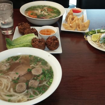 Pho Chau - Beef and Chicken broth Pho. Crab Rangoons are amazing. Fish balls may be too big for some, but perfect for me wrapped in the lettuce. - Vietnamese Near Me - Rochester, Minnesota Pho Chau - Beef and Chicken broth Pho. Crab Rangoons are amazing. Fish balls may be too big for some, but perfect for me wrapped in the lettuce. - Vietnamese Near Me - Rochester, Minnesota