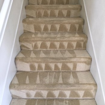 Fast Drying Carpet Cleaning - One of my 4 flights of stairs after cleaning. - Carpet Cleaning Near Me - San Jose, California