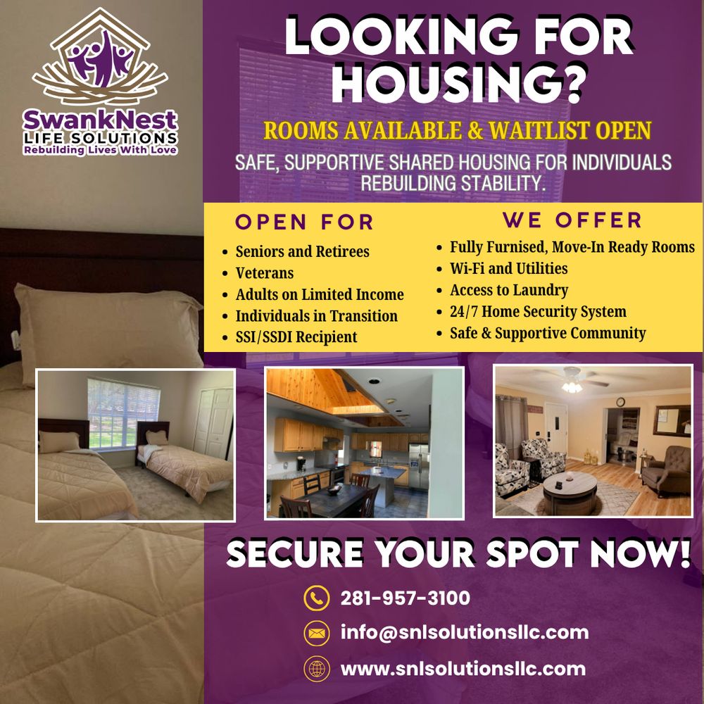 Swank Nest Life Solutions - social services organization in Houston, TX