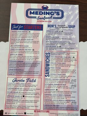 Menu photo 2 Meding's Seafood Milford, DE