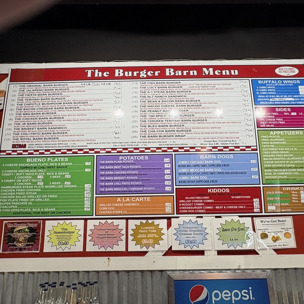 The Burger Barn Rosenberg - Menu - Burgers Near Me - Rosenberg, Texas