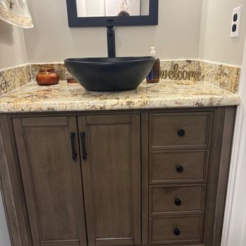 Mink Remodeling - We had them gut the entirety of the what is a half bath long neglected over the years as we updated our home. - Flooring Near Me - Houston, Texas