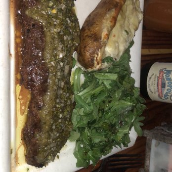 La Contenta Les - Hanger steak with chimichurri sauce - Mexican Near Me - New York, New York