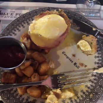 Blue Pig Tavern - Eggs Benedict on a biscuit - New American Near Me - Cape May, New Jersey Blue Pig Tavern - Eggs Benedict on a biscuit - New American Near Me - Cape May, New Jersey