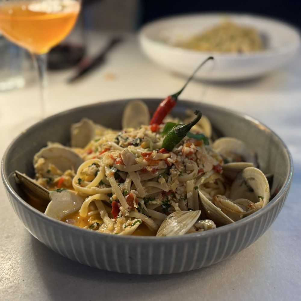 Graffiti Raw - Too salty and spicy pasta - Seafood Near Me - Houston, Texas