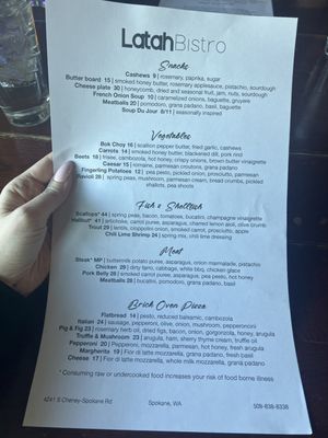 Menu photo 1 Latah Bistro Spokane, WA