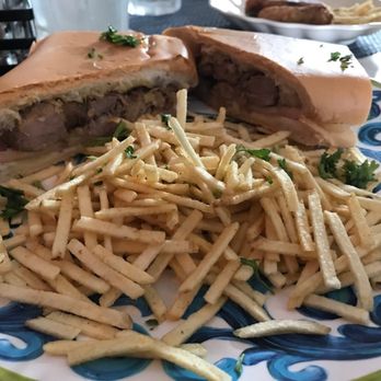 Moreno's Cuba - Media Noche - Tasty Sandwich comes with thin fries. - Cocktail Bars Near Me - Miami Beach, Florida Moreno's Cuba - Media Noche - Tasty Sandwich comes with thin fries. - Cocktail Bars Near Me - Miami Beach, Florida