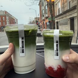 Strawberry matcha