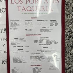 Los Portales Market & Taqueria - Menu